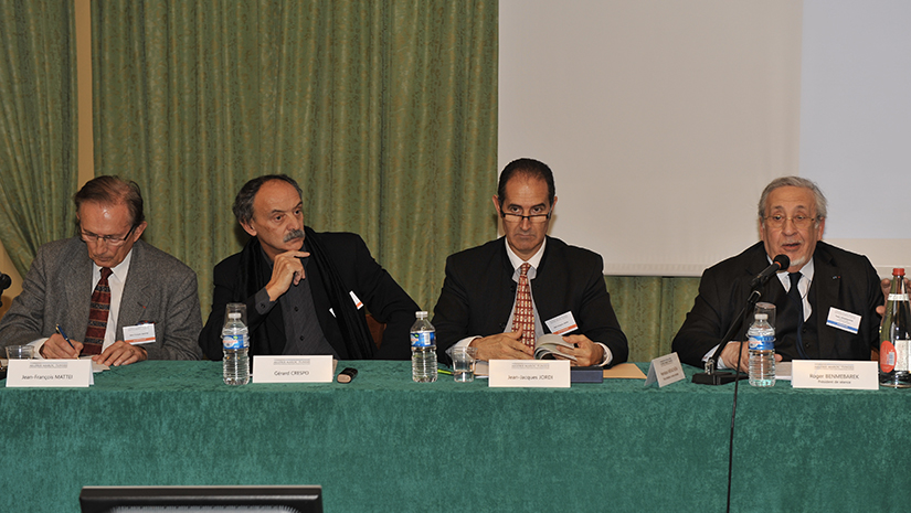 De gauche à droite : Jean-François Mattéi, M. Crespo, M. Jordi, M. Benmebarek