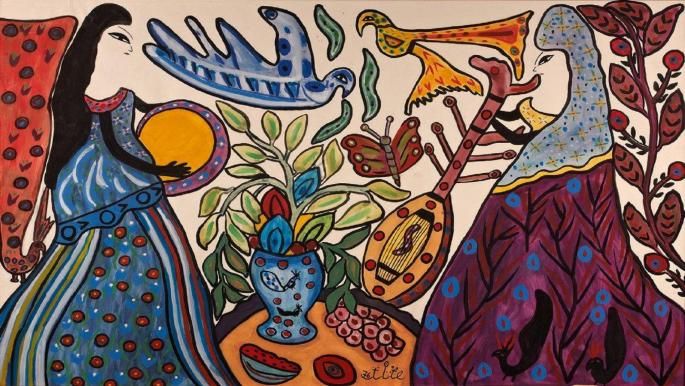 EXPOSITION : « Baya, icône de la peinture algérienne. Femmes en leur Jardin