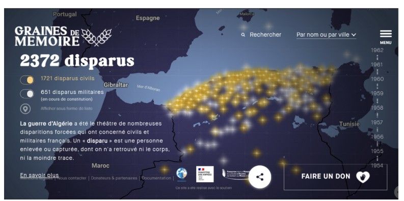 Guerre d'Algérie : Mémorial digital - Graines de Mémoire